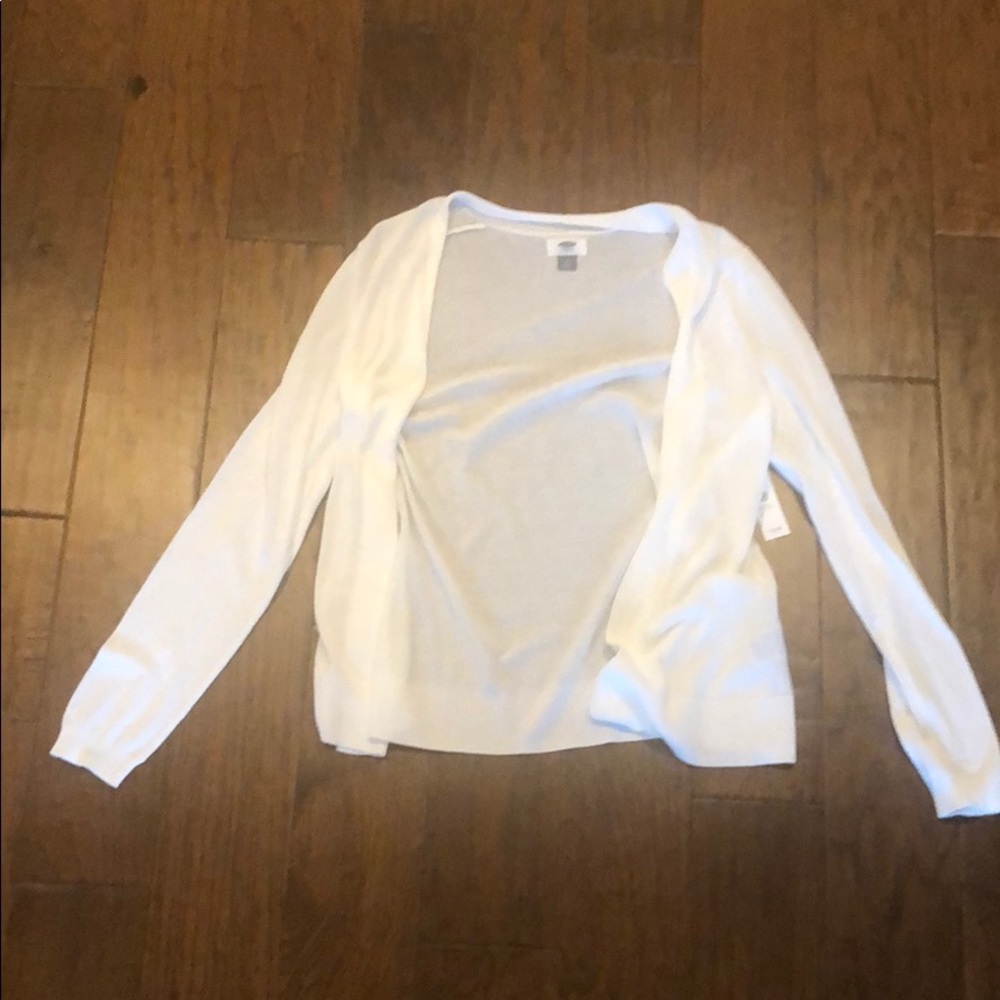 White lightweight cardigan